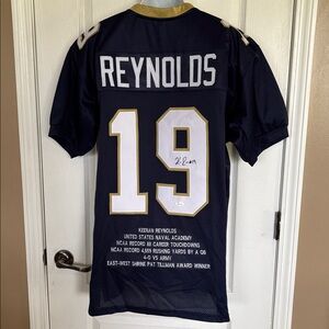 Vintage Keenan Reynolds Autographed Naval Academy Jersey